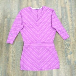 Purple Athleta Striped Dress